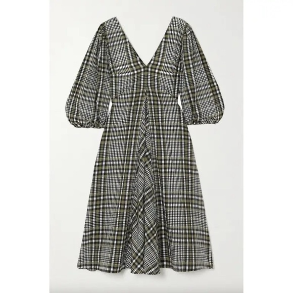 Ganni Dresses & Skirts - Ganni Seersucker Check Dress in Kalamata